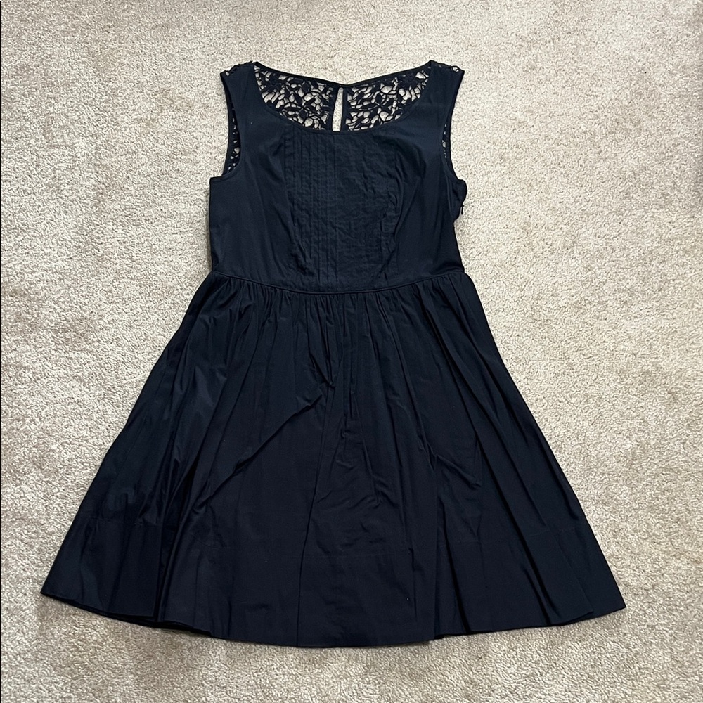 Anthropologie Black Crochet Lace Dress